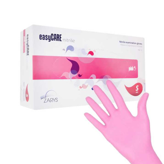 Nitrilhandschoenen EASYCARE OUTLINE S, pink - 100 st.